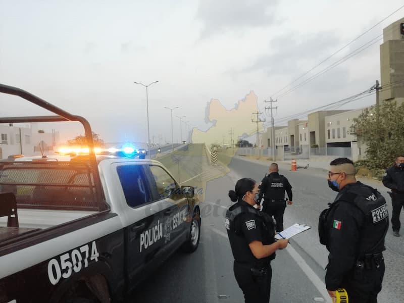 CICLISTA MURIÓ ARROLLADO 3 POLICIAS ESTATALES TOMARON CONOCIMIENTO 1