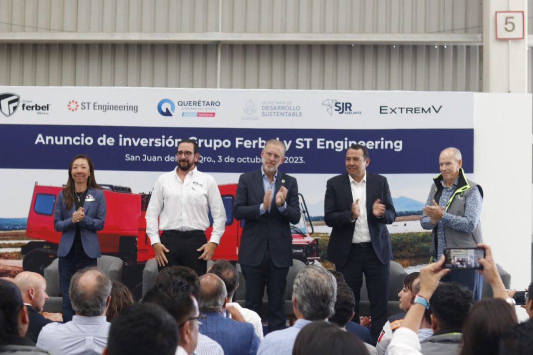 Anuncian Ferbel y ST Engineering inversión de 100 mdp y empleos para San Juan del Río