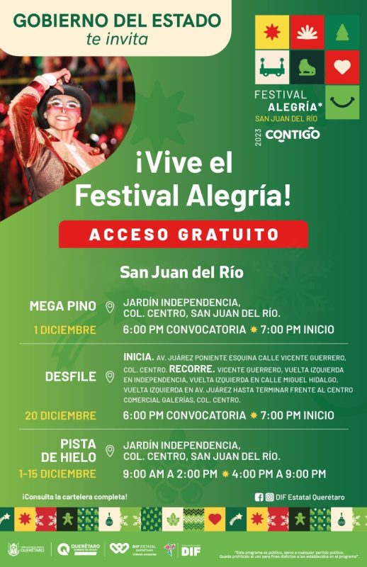 Festival Alegría arrancará este primero de diciembre con encendido de Mega Pino Navideño en Plaza Independencia 2 WhatsApp Image 2023 11 30 at 4.58.01 PM