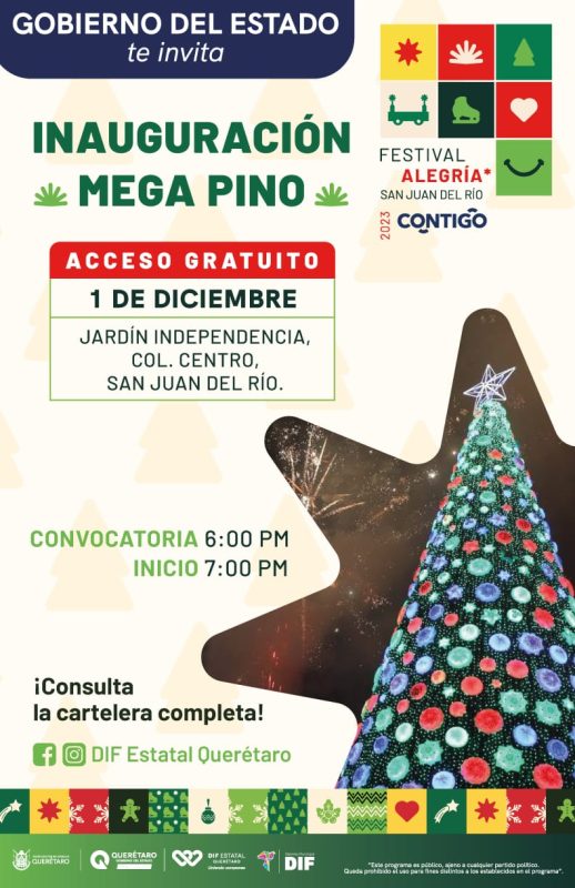 Festival Alegría arrancará este primero de diciembre con encendido de Mega Pino Navideño en Plaza Independencia 1 WhatsApp Image 2023 11 30 at 4.58.53 PM 1