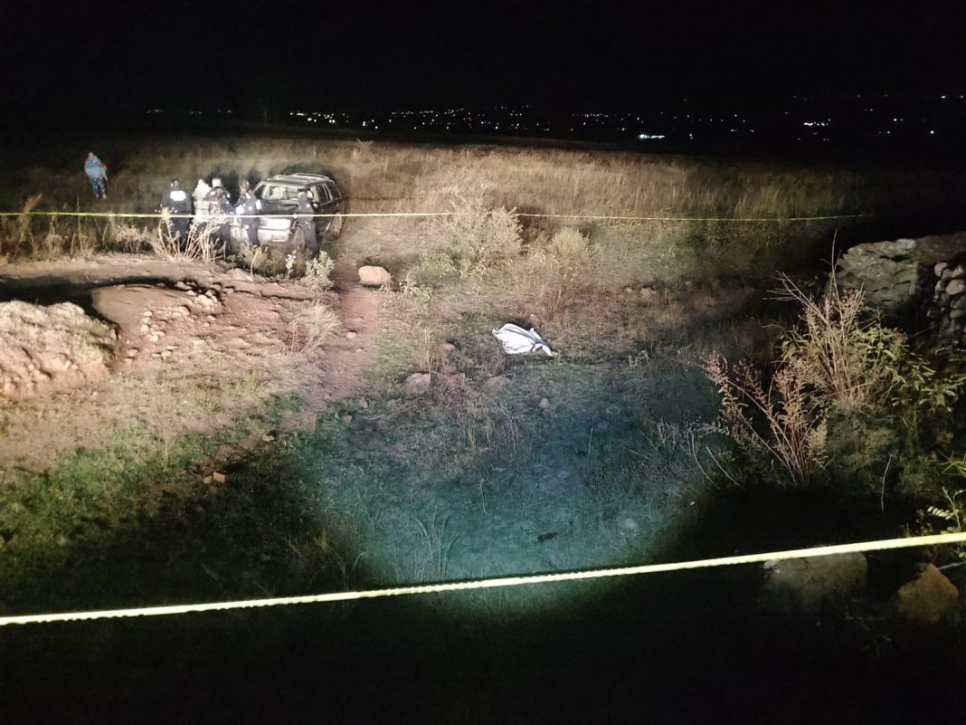 Quedó tirado en medio de una zona cerril