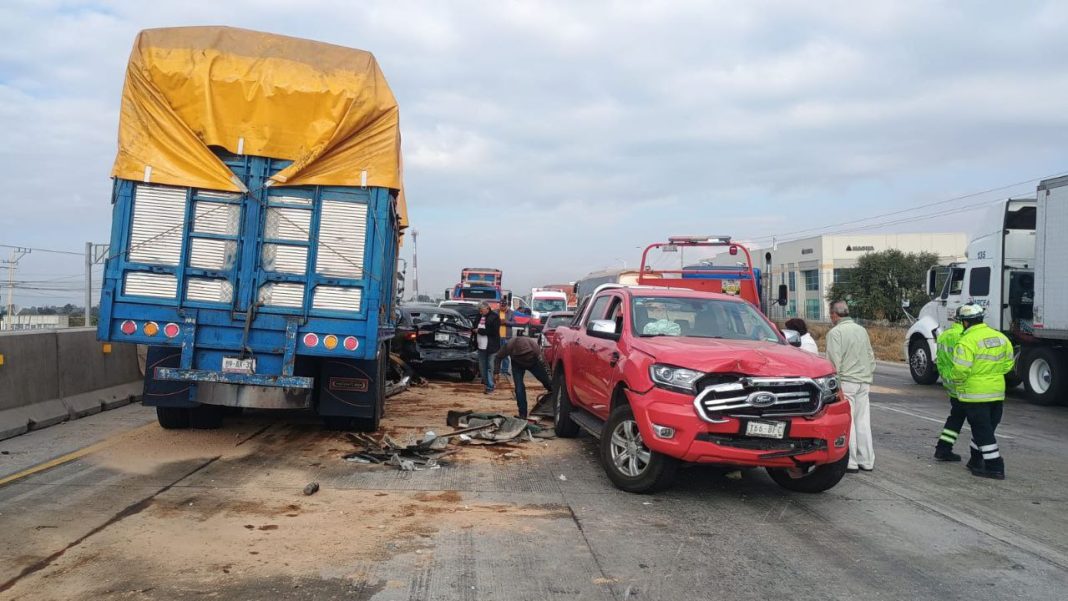 La carretera quedó bloqueada