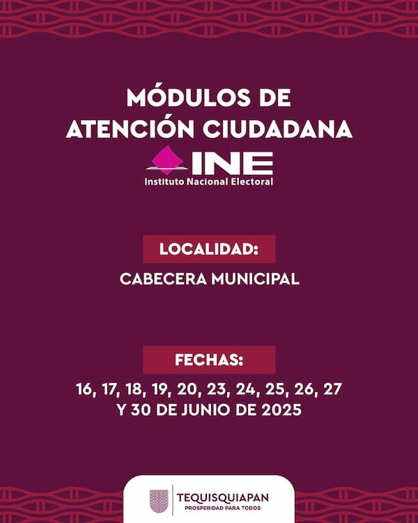 Trámites de INE más cerca de Tequisquiapan 1 508615162 17872122369376363 236331302570930783 n