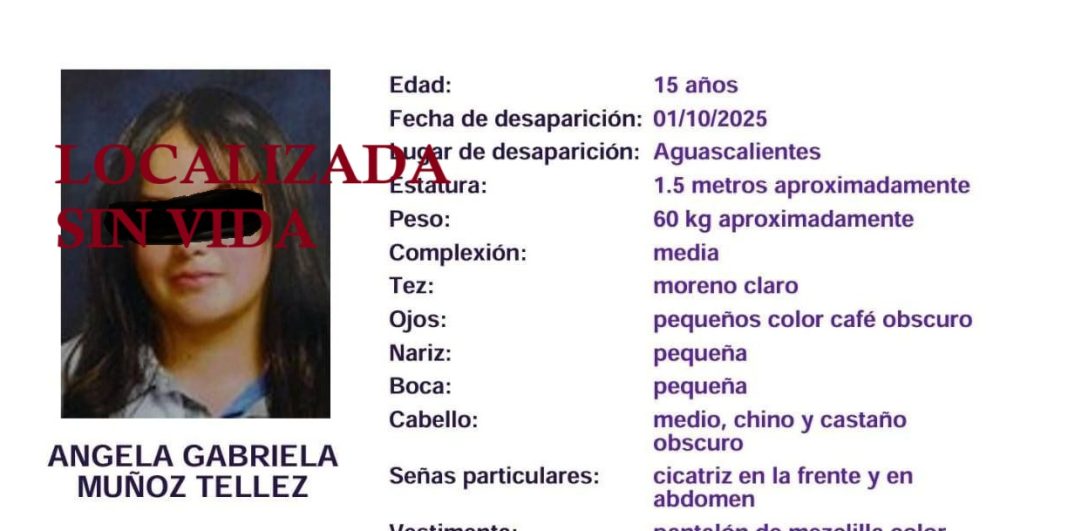 Fue localizada en Fuentezuelas en Tequisquiapan
