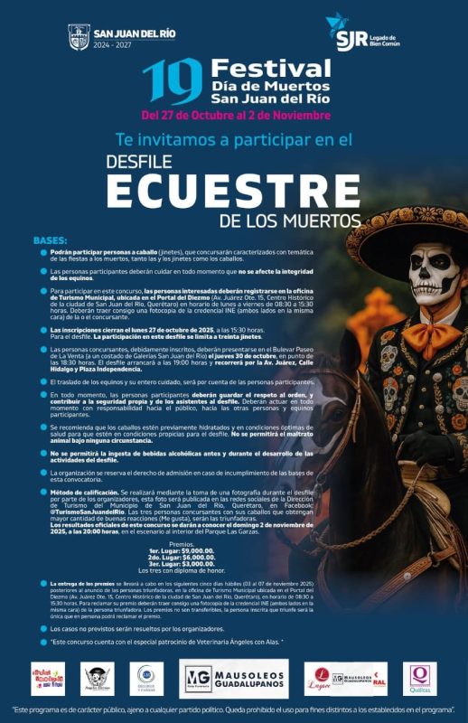 Convocan al “Desfile y Concurso Ecuestre de los Muertos” en San Juan del Río 1 Imagen de WhatsApp 2025 10 21 a las 17.17.23 ff0b2825