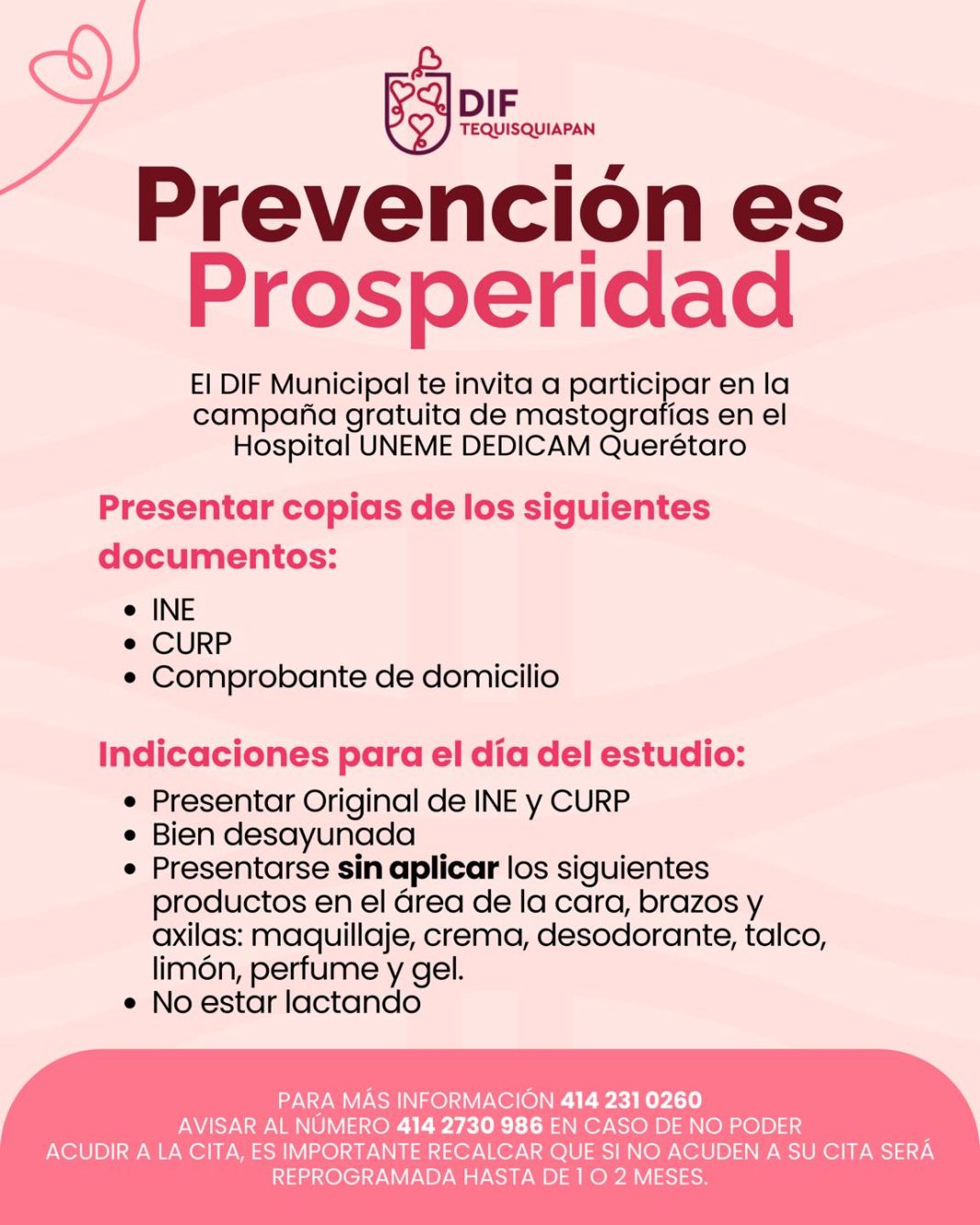 Te tienes que cuidar, saca tu cita
