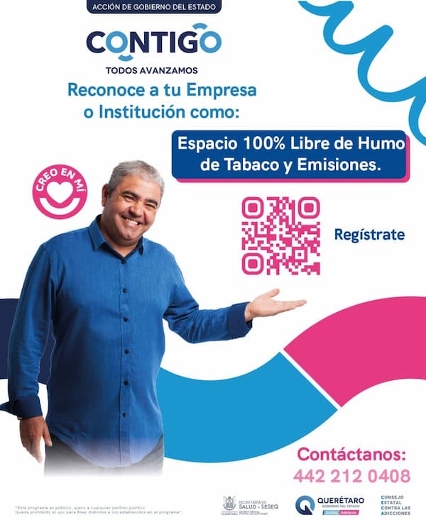 Convoca CECA a empresas e instituciones a sumarse a los Espacios 100% Libres de Humo de Tabaco y Emisiones